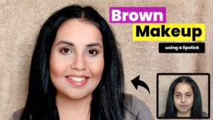 Brown makeup