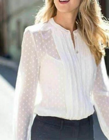 Sheer top stylish tops