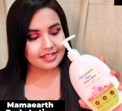 mamaearth rose body lotion